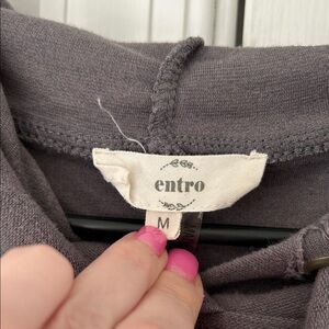 entro Hooded Pullover distressed